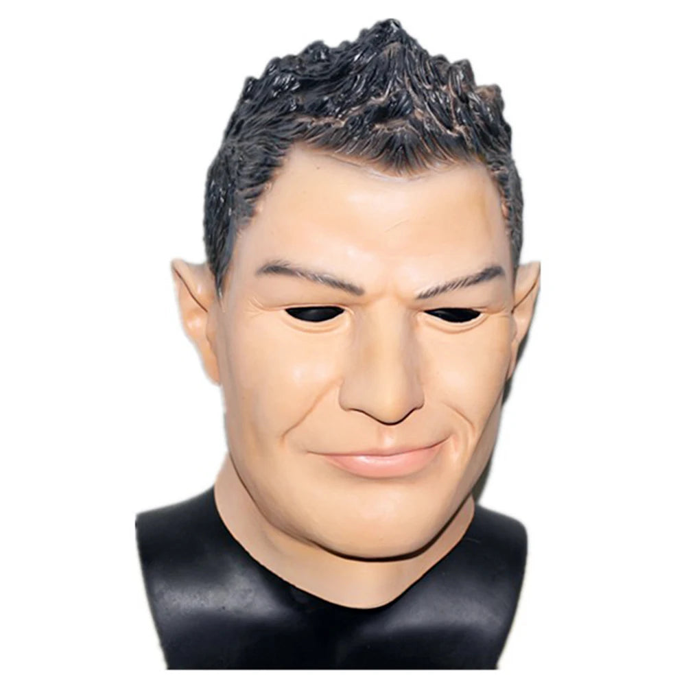 NEW Realistic Man Celebrity Mask Rubber Cosplay Realistic Male Latex Mask Headgear Cosplay Props