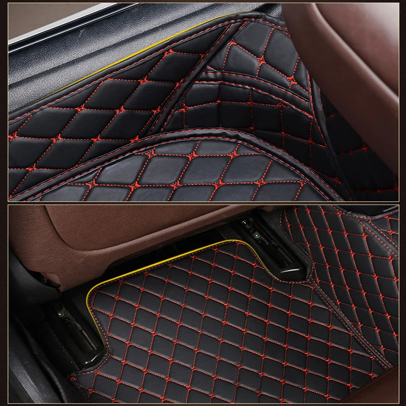 Custom Car Floor Mat for BMW 3 Series E36 1990-2000 E46 E90 E92 Coupe E93 Interior Accessories Carpet Artificial Leather