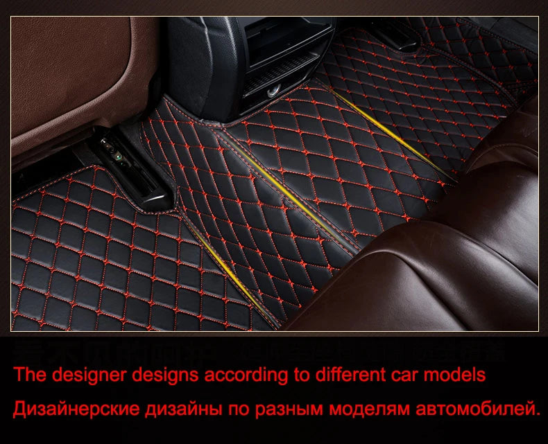 Custom Car Floor Mat for BMW 3 Series E36 1990-2000 E46 E90 E92 Coupe E93 Interior Accessories Carpet Artificial Leather