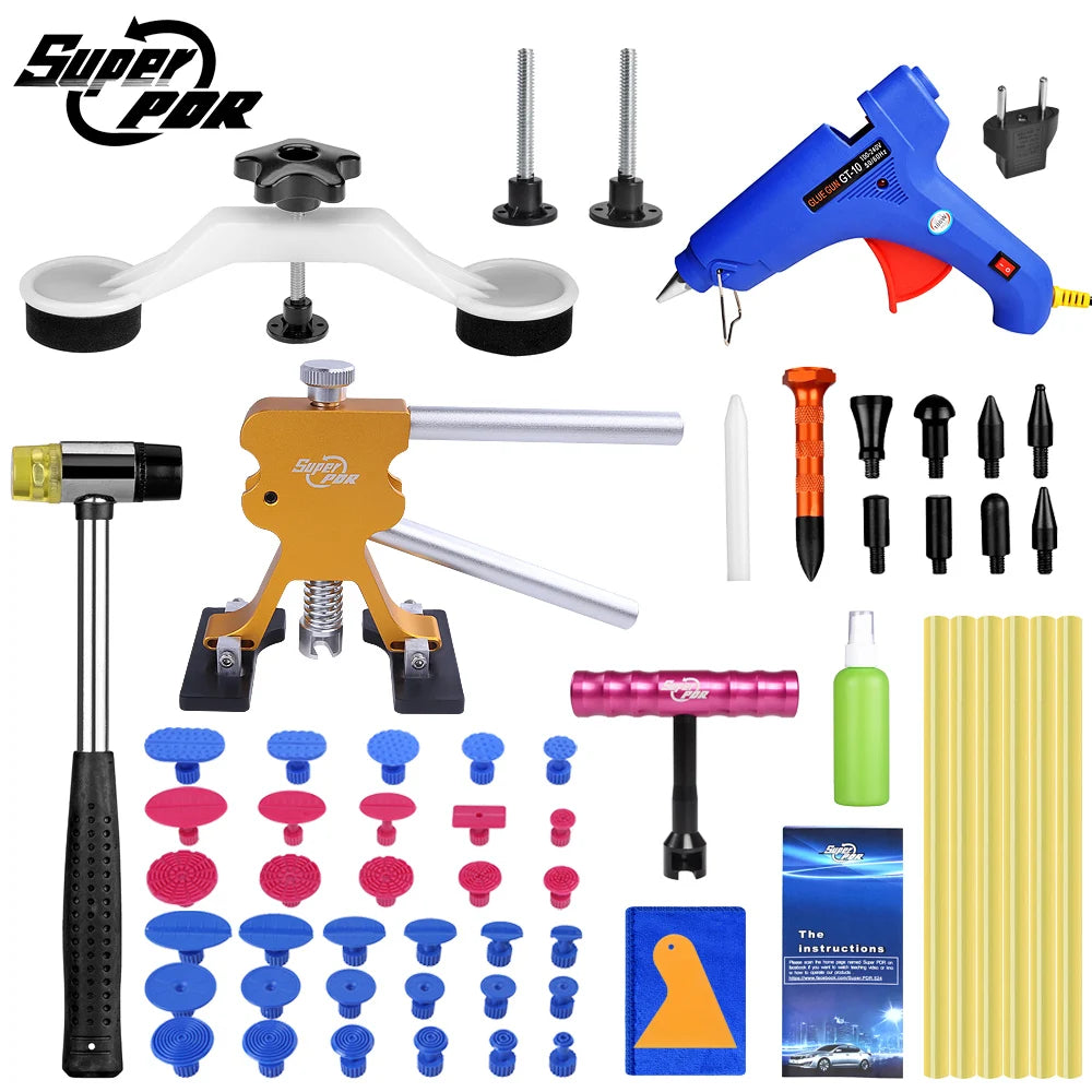 PDR Car Dent Repair Tool Auto Body Part Hail Dent Removal Kits Metal Slide Hammer Suction Cup Puller Kit Dent Accessories