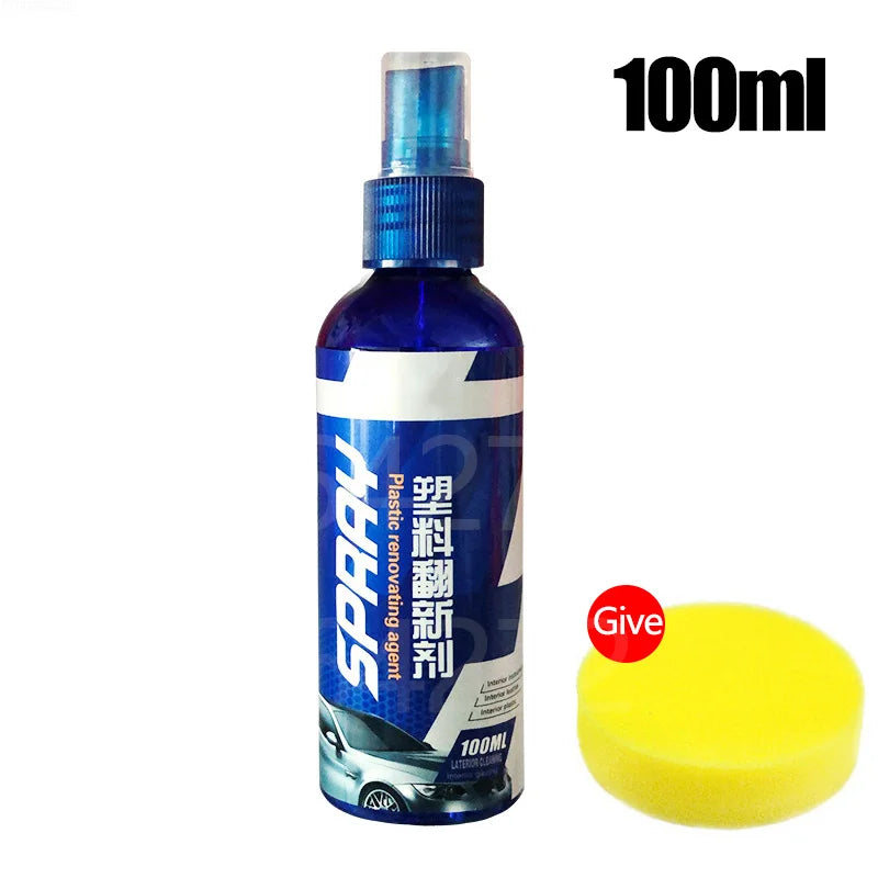 Car Plastic Restorer Coating Agent Auto Plastic Rubber Exterior Repair Clean Refresh Restoration Agent Black Shine Seal Brighten