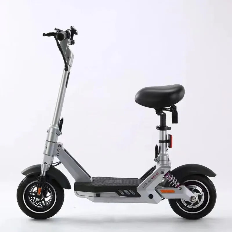 Electric scooter lithium battery foldable electric bicycle with seat small mini pedal electric scooter