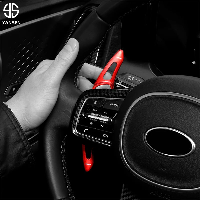 For Kia Sorento MQ4 Shift Paddle Gear Extender Shifter Aluminum Steering Wheel DSG Extension Sticker