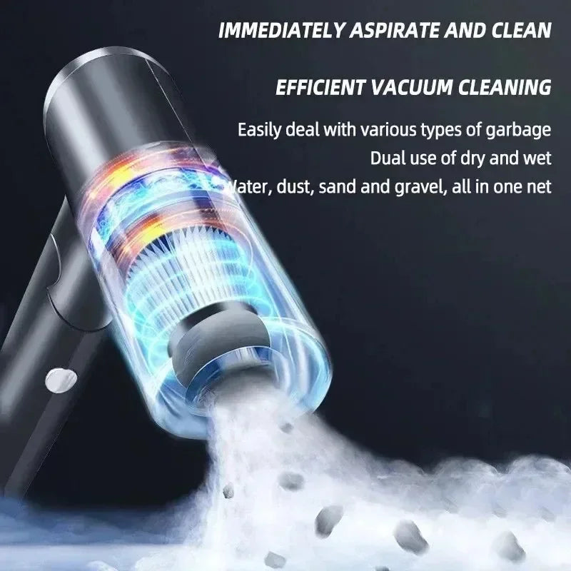 Portable Wireless Car Vacuum Cleaner Wireless Vacuum Cleaner Dual Use for Home and Car 120W High Power Powerful Vacuum Cleaner