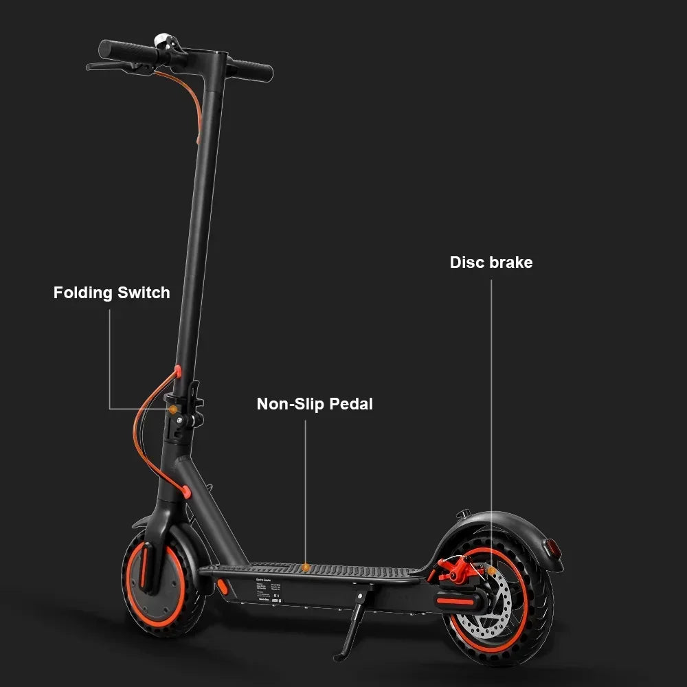 HEZZO 36V 350W 15.6MPH Electric Scooter HS-04Pro 10.4Ah 18mile Self-Balance Lightweight 8.5"Tire Folding Kick Escooter Smart App