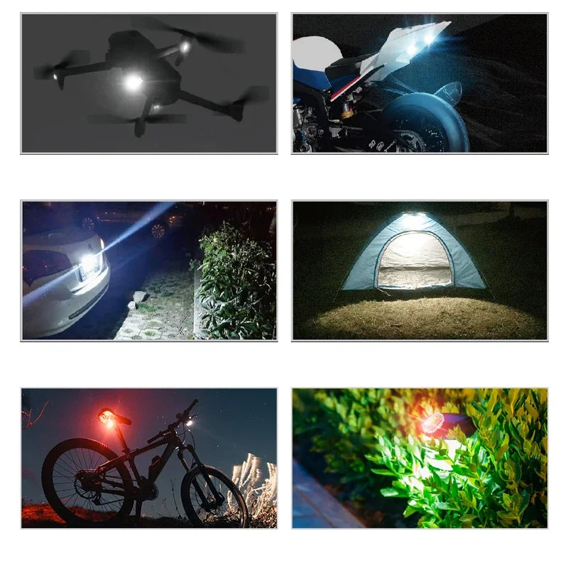 Car Strobe Waterproof Wireless Remote Control Motorcycle Anti-collision Warning Led Lamp