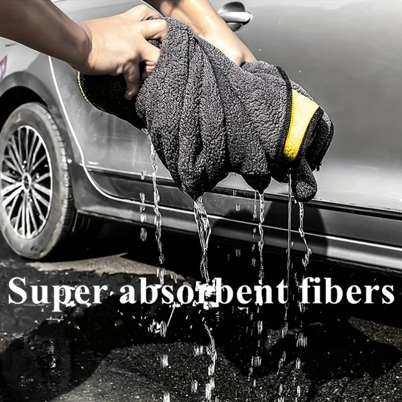 1Pcs Microfiber Cleaning Towel Car Cleaning Cloths Professional Detailing Car Drying Microfiber Towel Car Wash Maintenance Tool