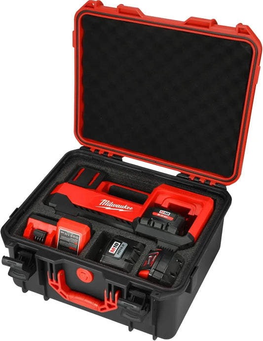 e For Milwaukee Air Compressor M18: Waterproof Hard Case For Milwaukee Cordless Tire Inflator 2848-20 With 3.0-12.0 Battery,