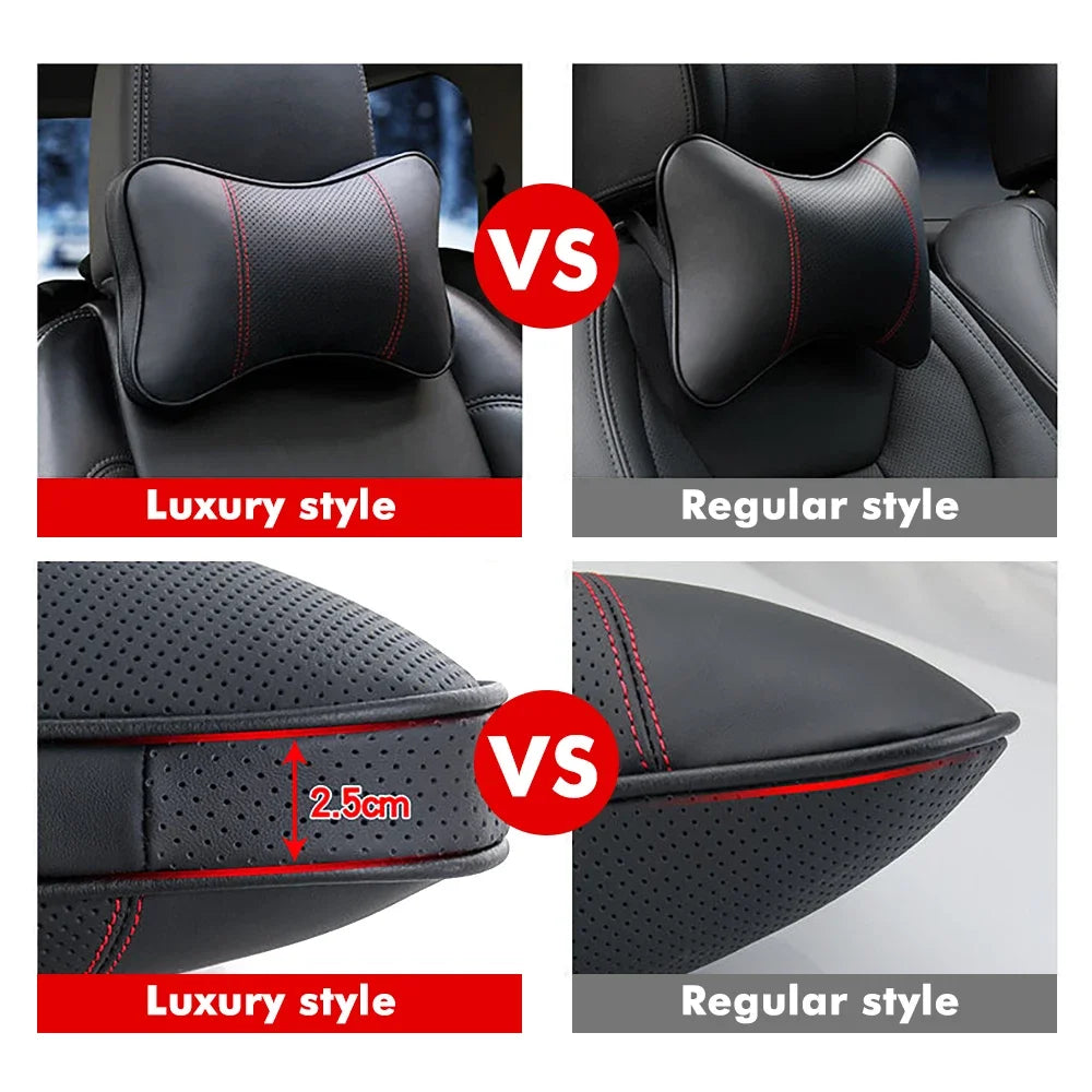 Car Seat Headrest Restraint Auto Safety Head Neck Rest Relax Pillow Cushion Pad Breathable Mesh Universal Car Seat Neck Pillow