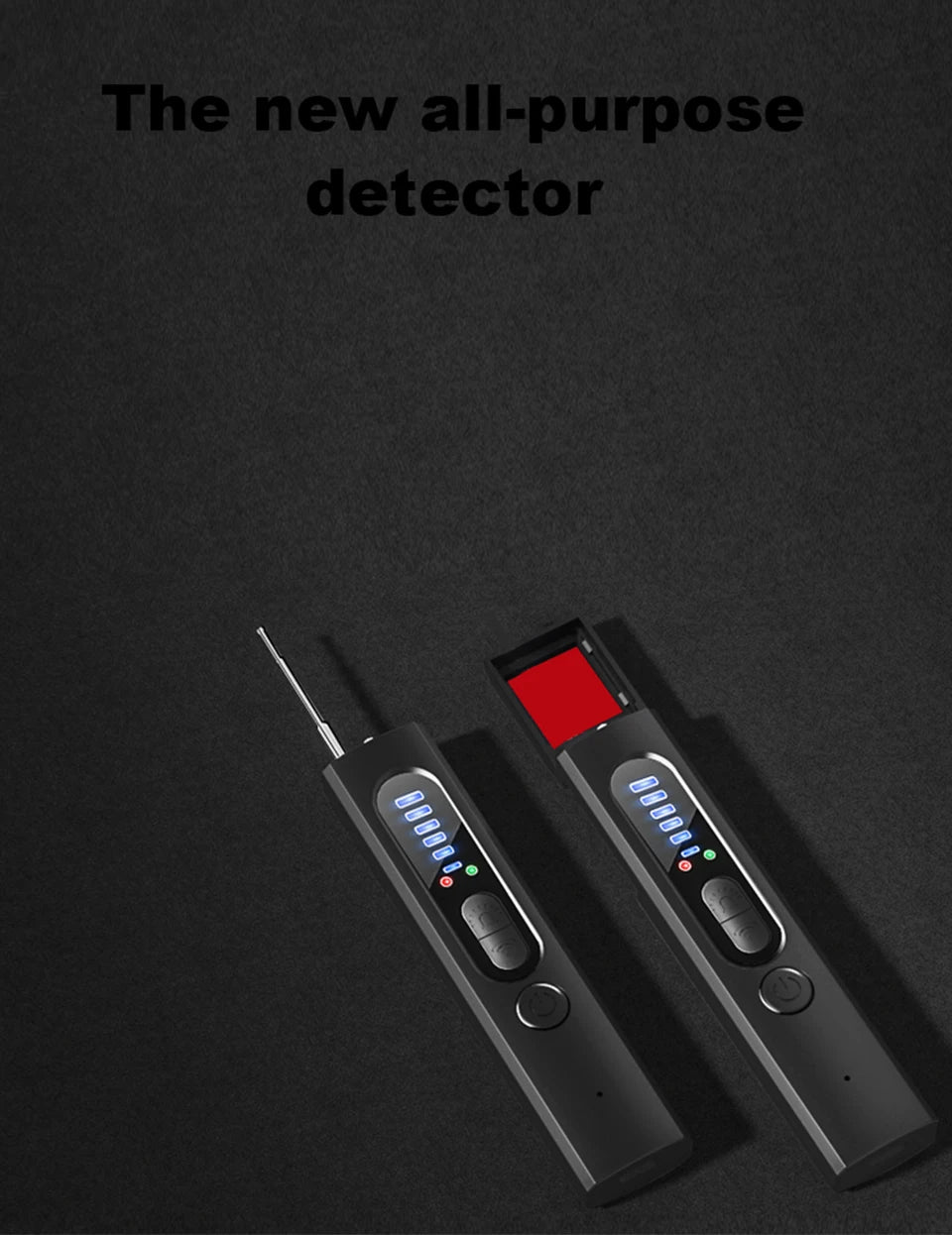 Anti-Spy Wireless RF Signal Detector Bug GSM GPS WiFi Tracker Camera Bug Professional Signal Detector Anti-Spy Infrared Scanner