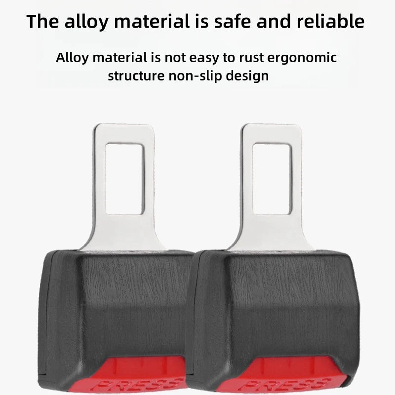 1Pc/2Pcs Car Seat Belt Clip Extender Safety Seatbelt Lock Buckle Plug Thick Insert Socket Extender Safety Buckle Car Accessories