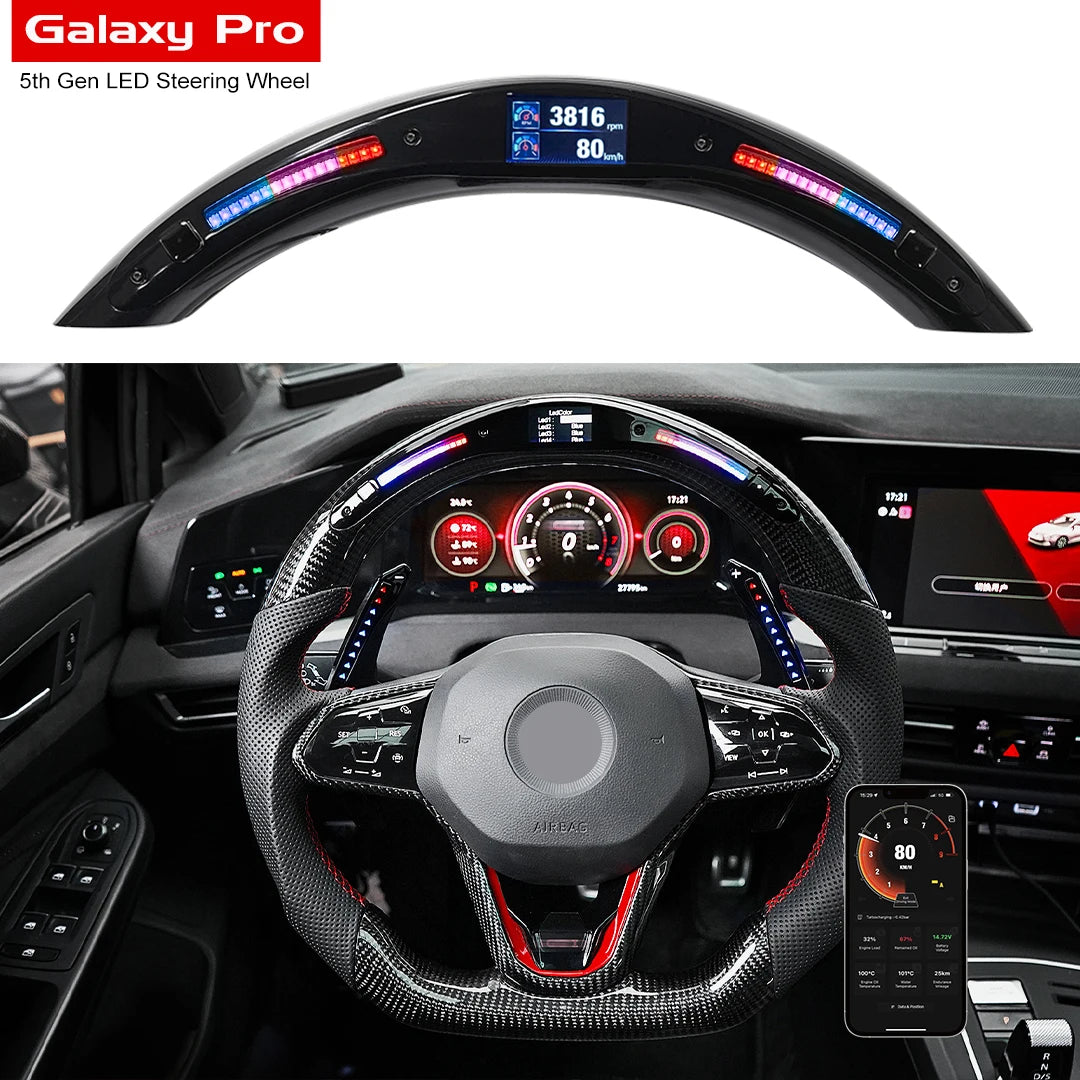 Steering Wheel Led Display Kit for 2000 Years After All Car Intelligent Driving Data Screen OHC Led Steering Wheel Kit