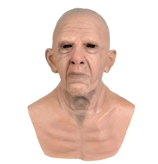 New Old Man Grandpa Grandma Mask Old Man Head Mask Party Offering Scary Cosplay Props Mask Terror Cosplay Funny Prop Latex Masks