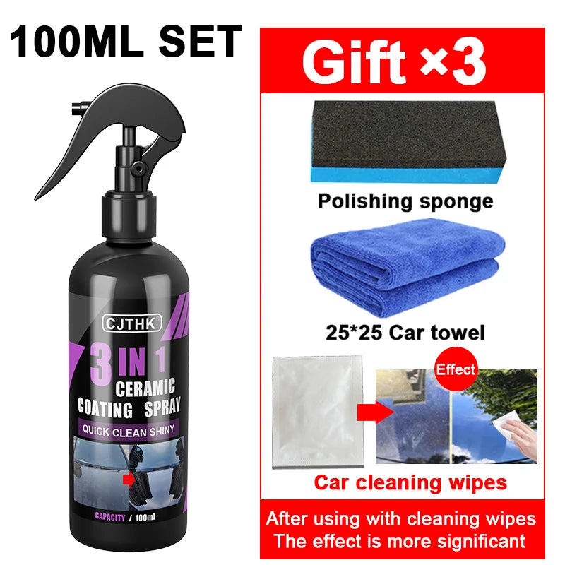 3 In 1 Car Ceramic Nano Coating Liquid Coatin Nano Crystal Hydrophobic Layer Polishing Paint Agent Car Polish Nanos Coatings