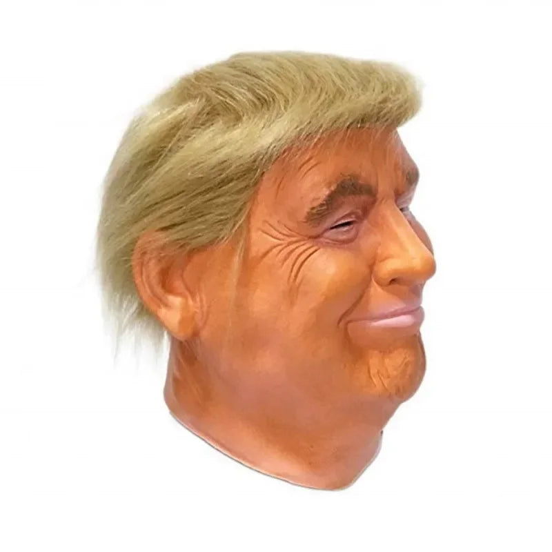 Trumps Latex Full Head Face Human Mask Halloween Party Funny Terror Masks President Trump Cosplay Accessories Actor's Headgear