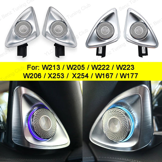 For Mercedes-Benz 4D Speaker E C S W213 W205 W222 W223 4D Rotating Tweeter Speaker Ambient Light