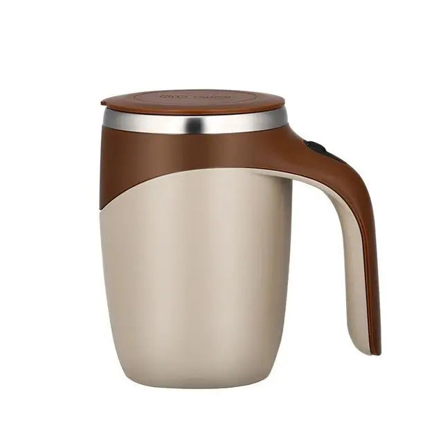 304 Stainless Steel Mug Lazy Coffee Stirring Cup Automatic Stirring Cup Magnetic Rotating Electric Milk Cup