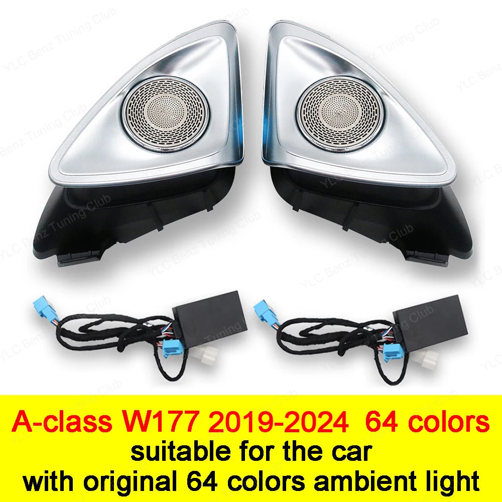 For Mercedes-Benz 4D Speaker E C S W213 W205 W222 W223 4D Rotating Tweeter Speaker Ambient Light