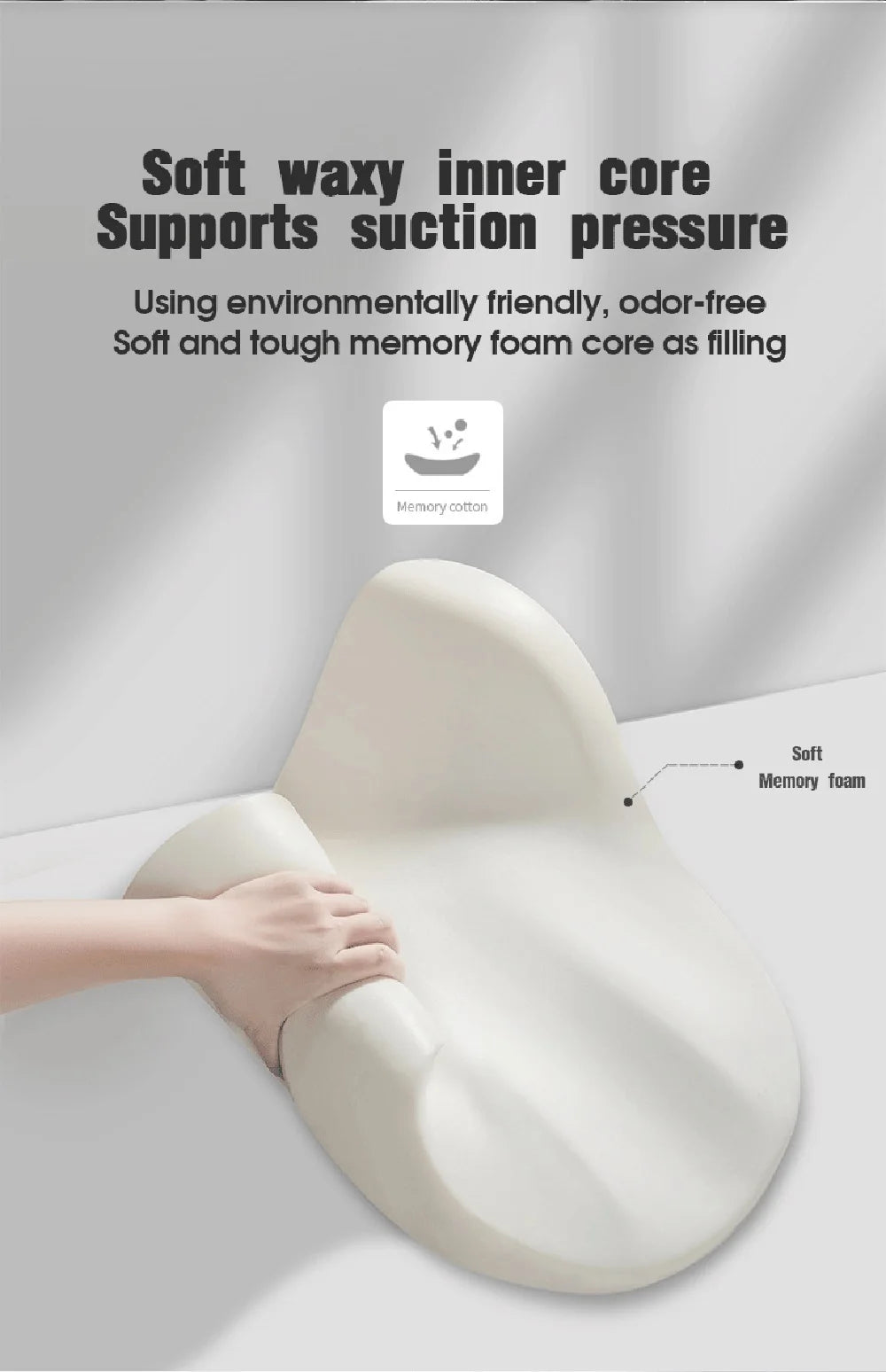 Memory Foam Car Neck Pillow Protective Lumbar Back Support Breathable Car Headrest Cushion Relieve Stress Car Seat Pillow