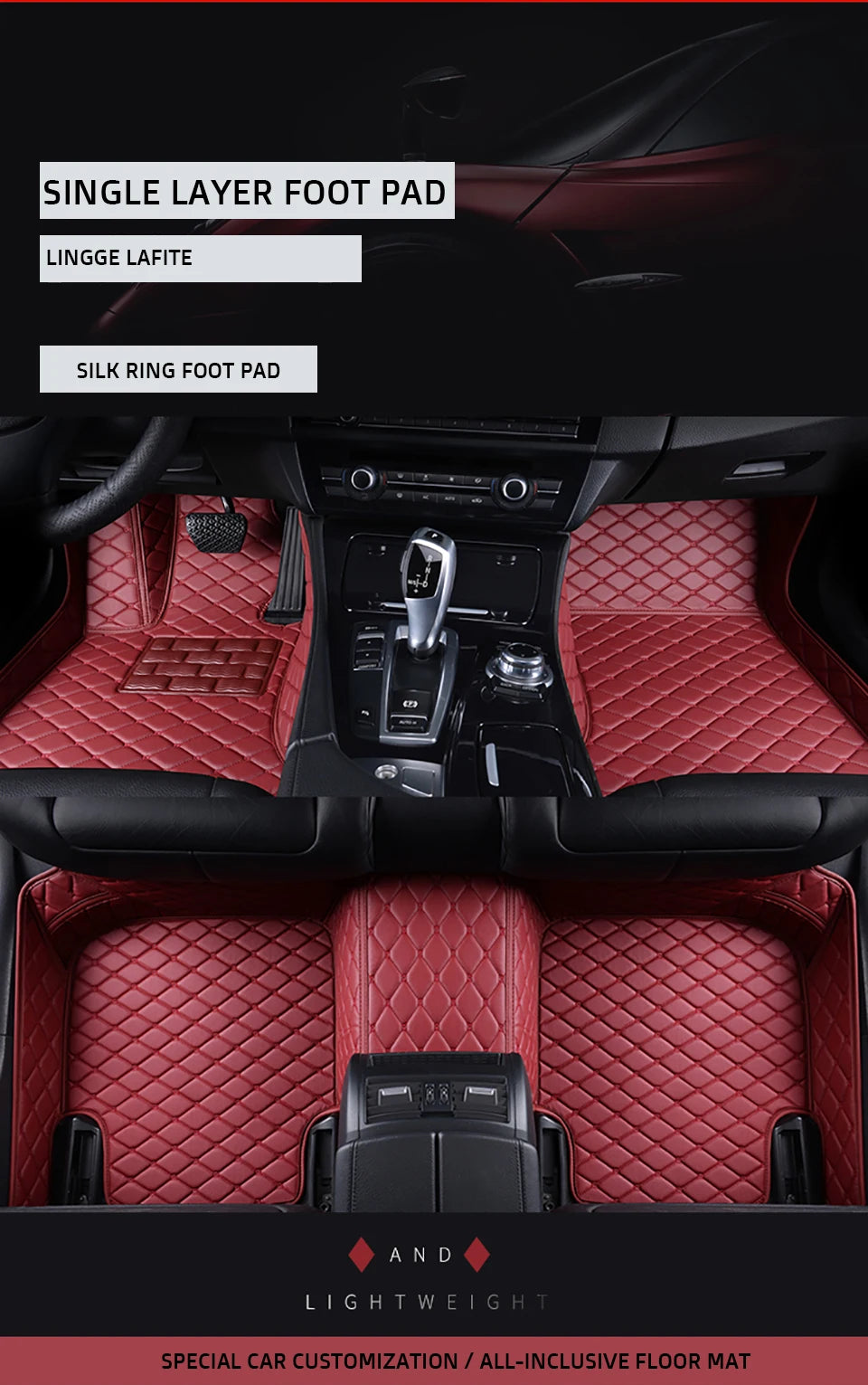 Custom Car Floor Mats For Audi A4 Saloon B8 B9 Auto Carpets Foot Coche Accessorie