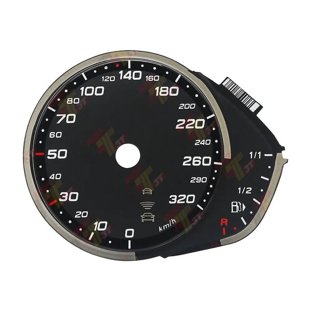 Gauge Face for Audi A6 S6 RS6 C7 Instrument Cluster Black 320KM/H