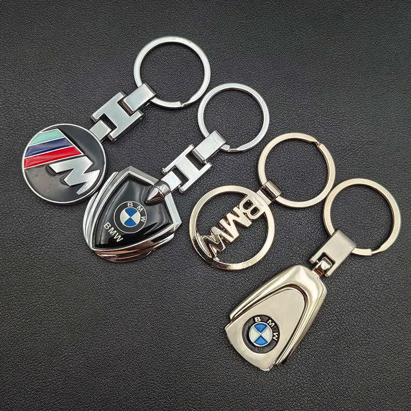 2024 Leather Metal Logo Key Chain Luxury Car Keychain For BMW E46 E90 E39 E60 E36 E30 E61 E91 E92 E87 F10 F20 F30 Accessories