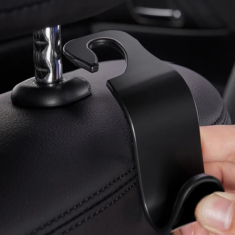 1/4Pcs Car Headrest Hooks Hanger for Bags Seat Back Organizer Holder Clips Auto Fastener Hooks Car Storage Interior Accessories