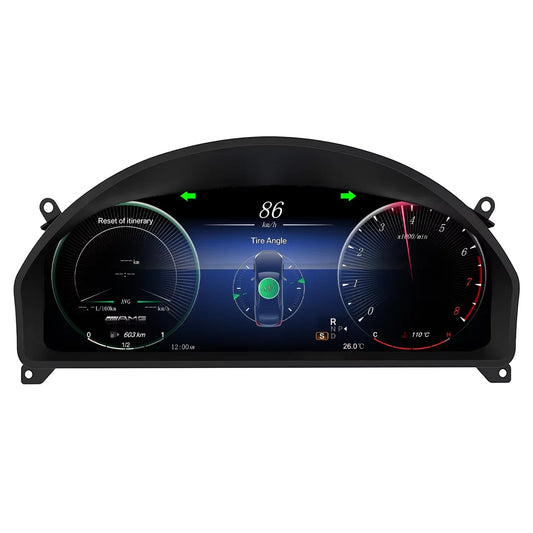 LCD For Mercedes Benz C-Class W204 NTG4.0 2008-2011 Tachometer Instrument Cluster Speedometer Dashboard Digital Virtual Cockpit