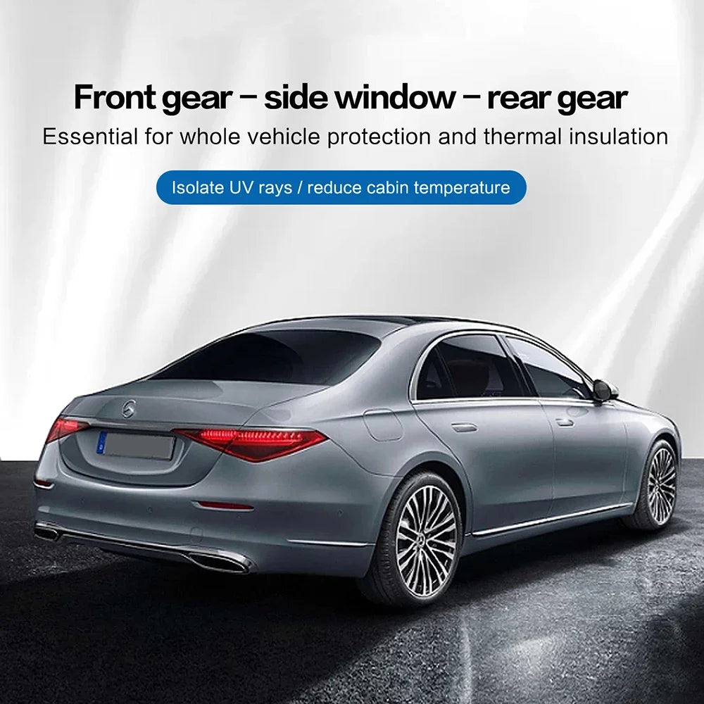 50cmx3/6m Car Window Privacy Tint Film Auto Vinyl Anti Look Glass Sticker Foils Ceramic Summer Solar UV Protector Mirror Films