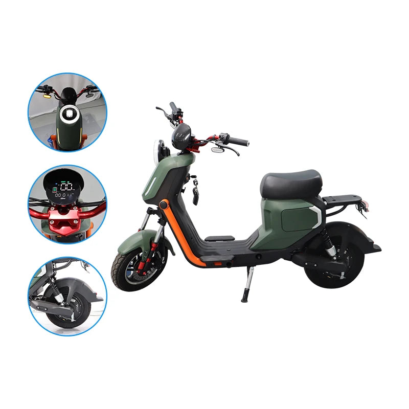 High Standard 48V 20Ah Disc Brake Electric Motorcycle Long Range Adult Electric Scooter