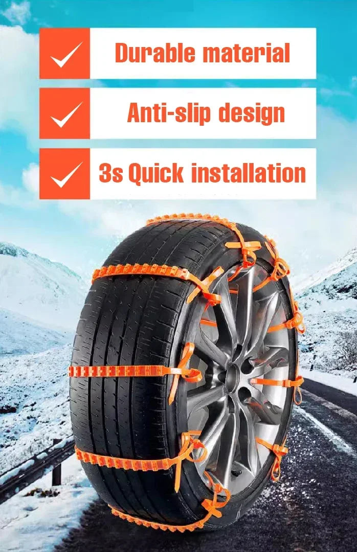 Anti Skid Snow Chains Car Winter Tire Wheels Chains Bad Terrain Wheels Anti-slip Tie Emergency Universal Lockout Artifact