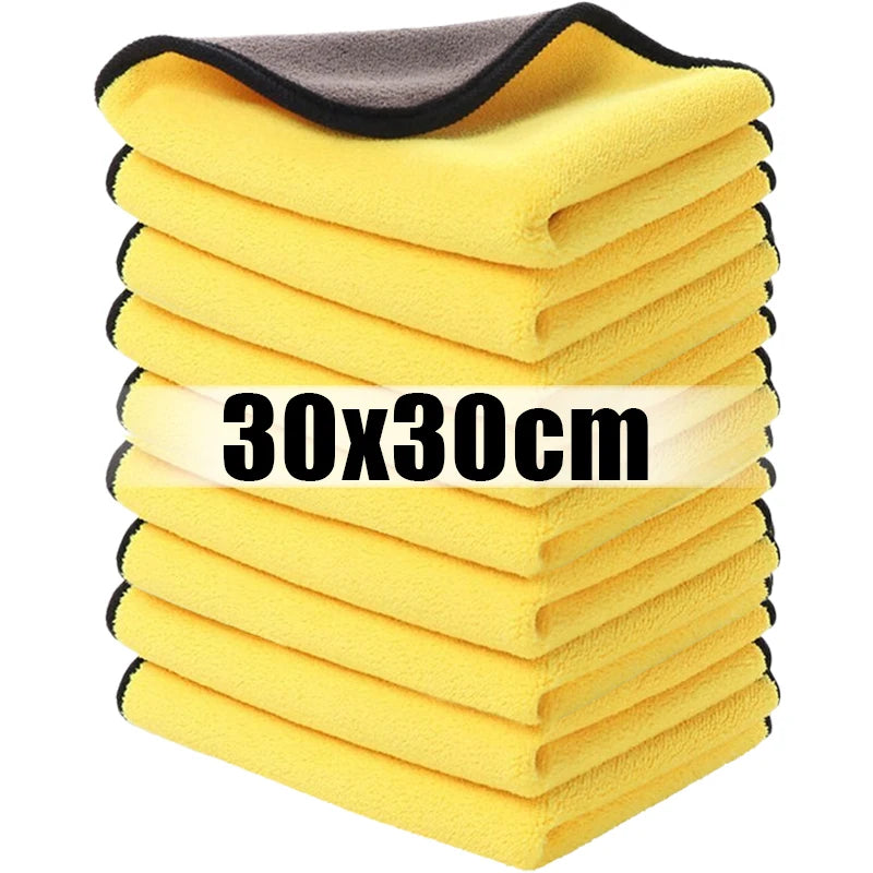 10/1Pcs Microfiber Cleaning Towel Car Cleaning Cloths Professional Detailing Car Drying Microfiber Towel Wash Towels Accessories