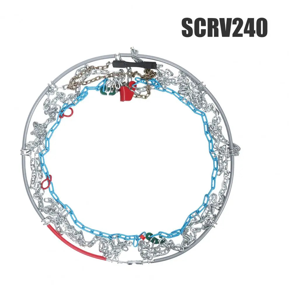 2PCS/Set Car Winter Snow Chains Iron Snow Chain Non-slip Chain Anti Skid Powerful Tire Wheels Chain Truck Snow Chains Supplies