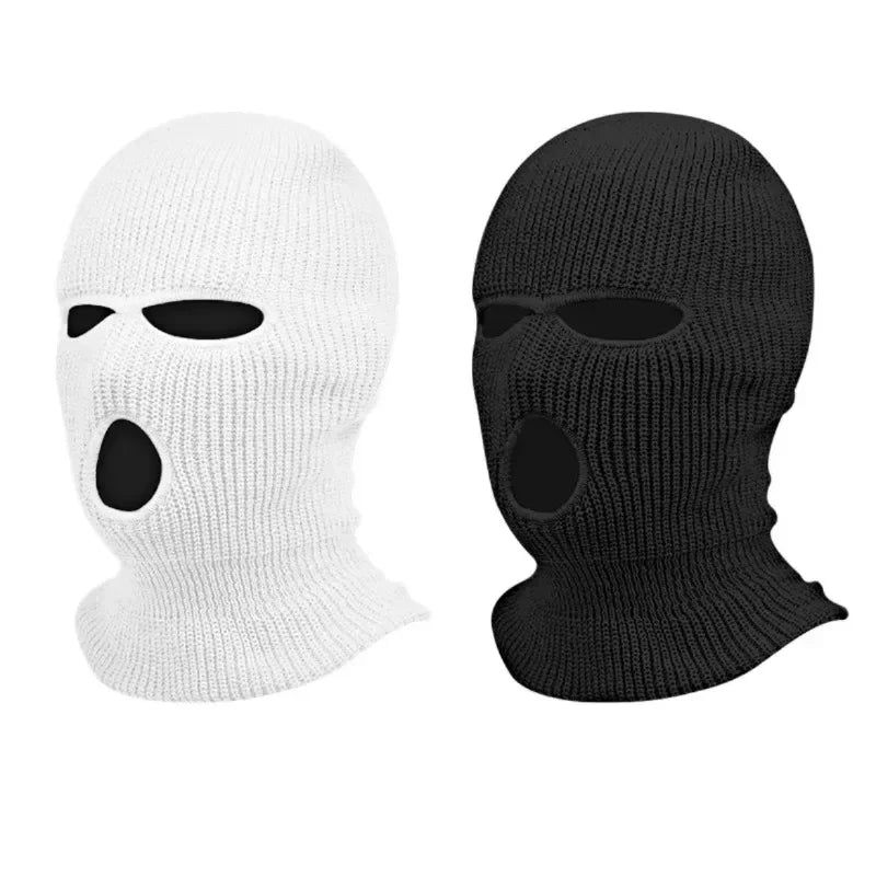 2pcs Car Seat Headrest Cover Mask Person Knitted Headgear Headrest Cover Decoration Car Anti-theft Warning Universal Decoration