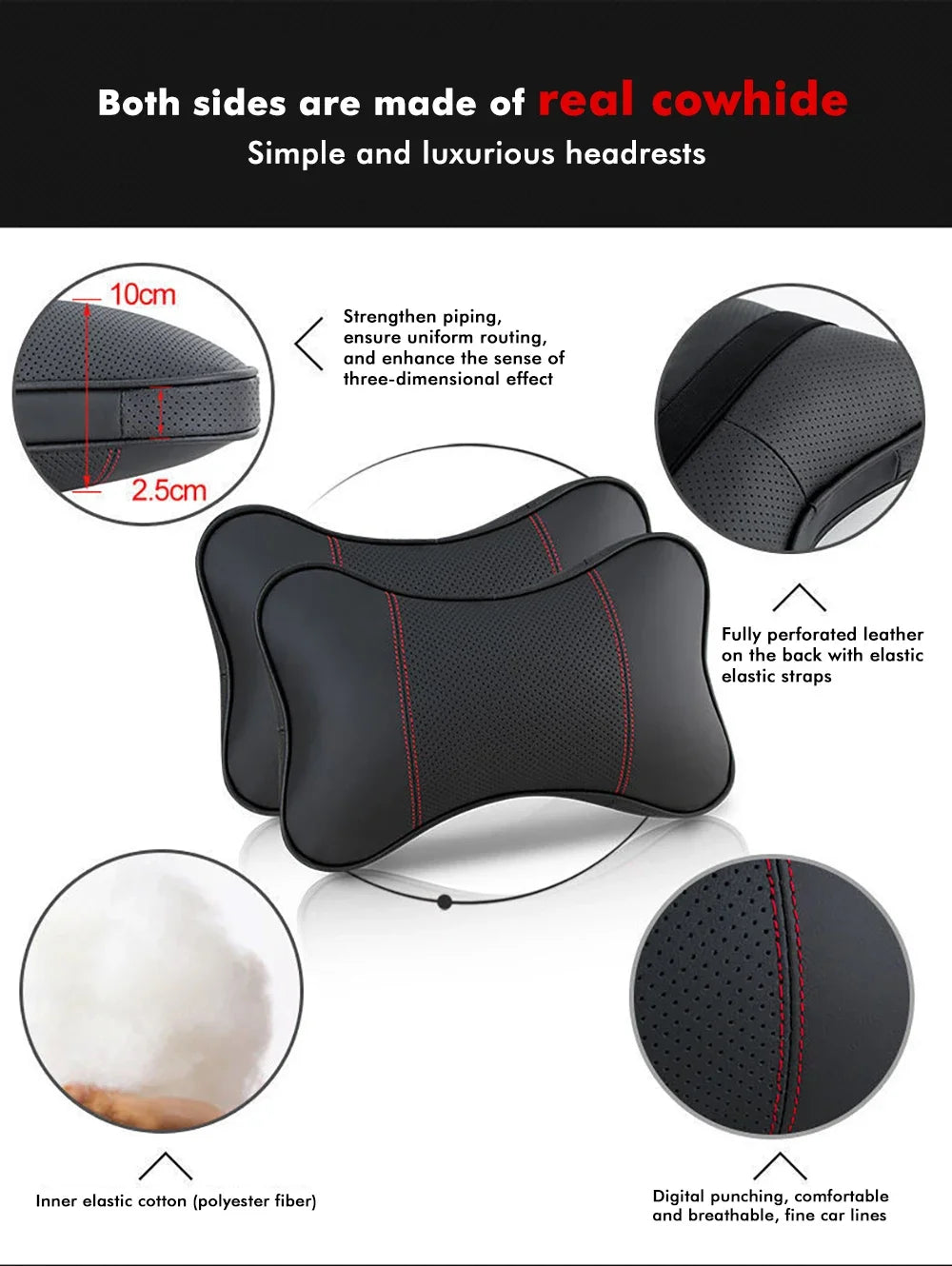 Car Seat Headrest Restraint Auto Safety Head Neck Rest Relax Pillow Cushion Pad Breathable Mesh Universal Car Seat Neck Pillow