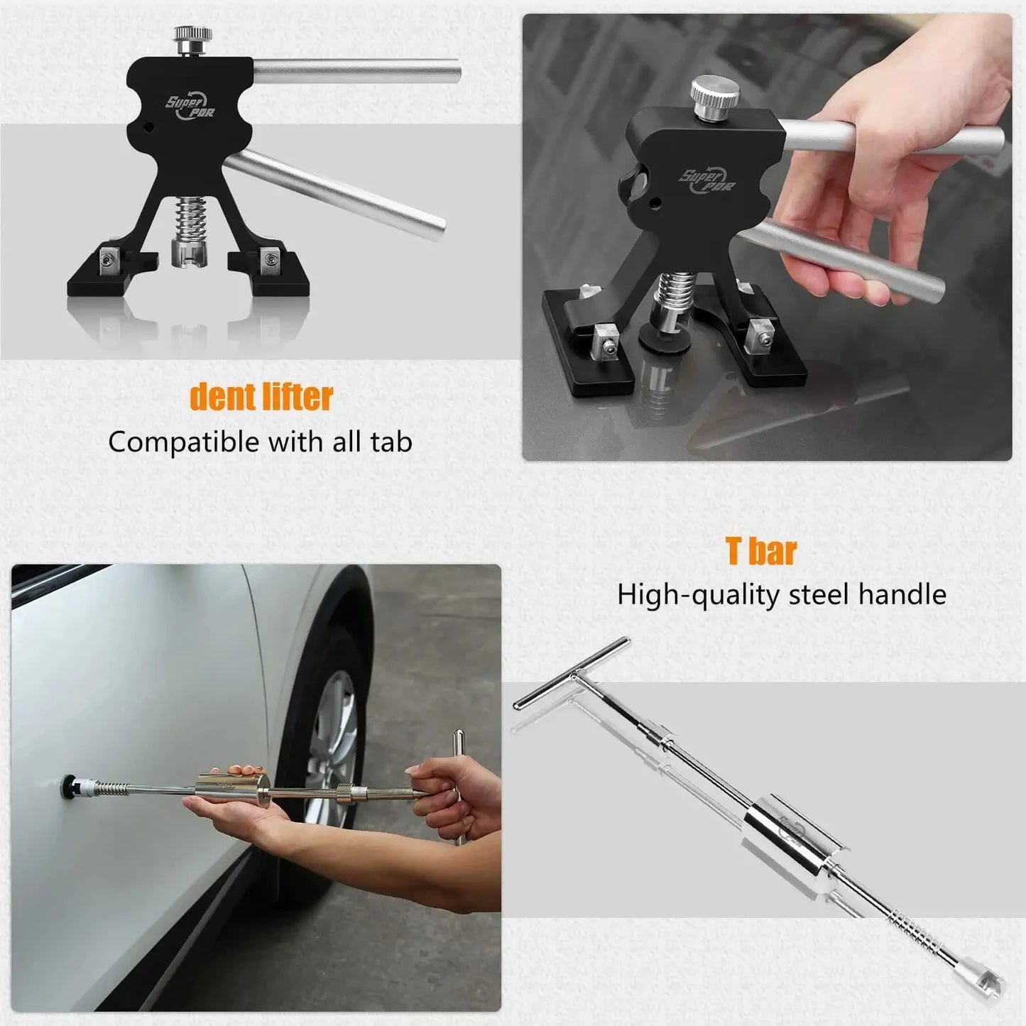 PDR Car Dent Repair Tool Auto Body Part Hail Dent Removal Kits Metal Slide Hammer Suction Cup Puller Kit Dent Accessories