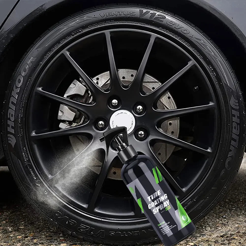 S22 Black Car Tire Blackening Ceramic Coating Spray Liquid Refurbishing Agent Auto Washing  Accessories Spraying Wax Clean