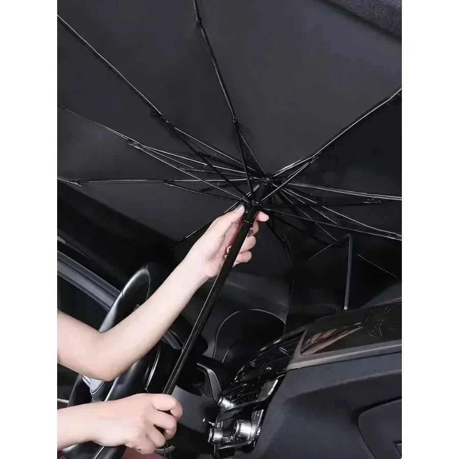 Car Sunshade Umbrella For Auto Shading Car Sun Shade Protector Parasol Summer Sun Interior Windshield Protection Accessories