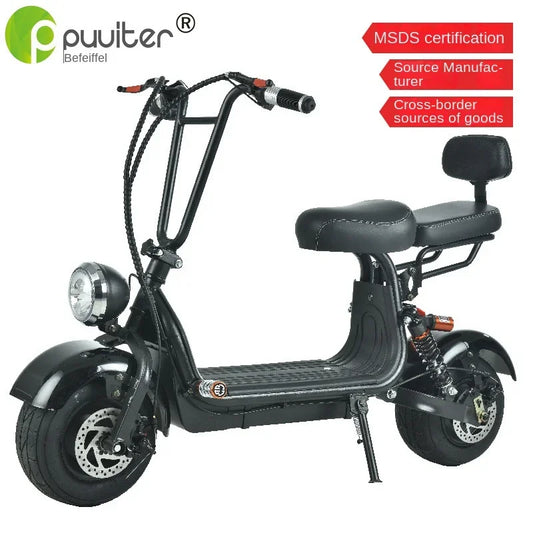 Domestic road-accessible electric scooter two-wheeled 48-volt battery car adult transportation lithium electric bicycle