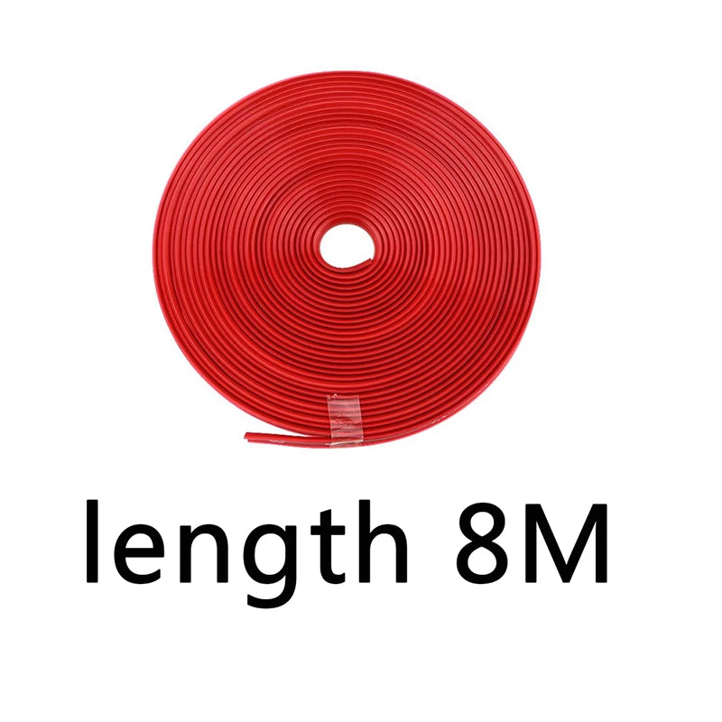 4M / 8M Car Rim Protect Strip Tire Protection Covers Car Wheel Rims Styling Bright Matte Car Wheel Sticker Wheel Edge Protector