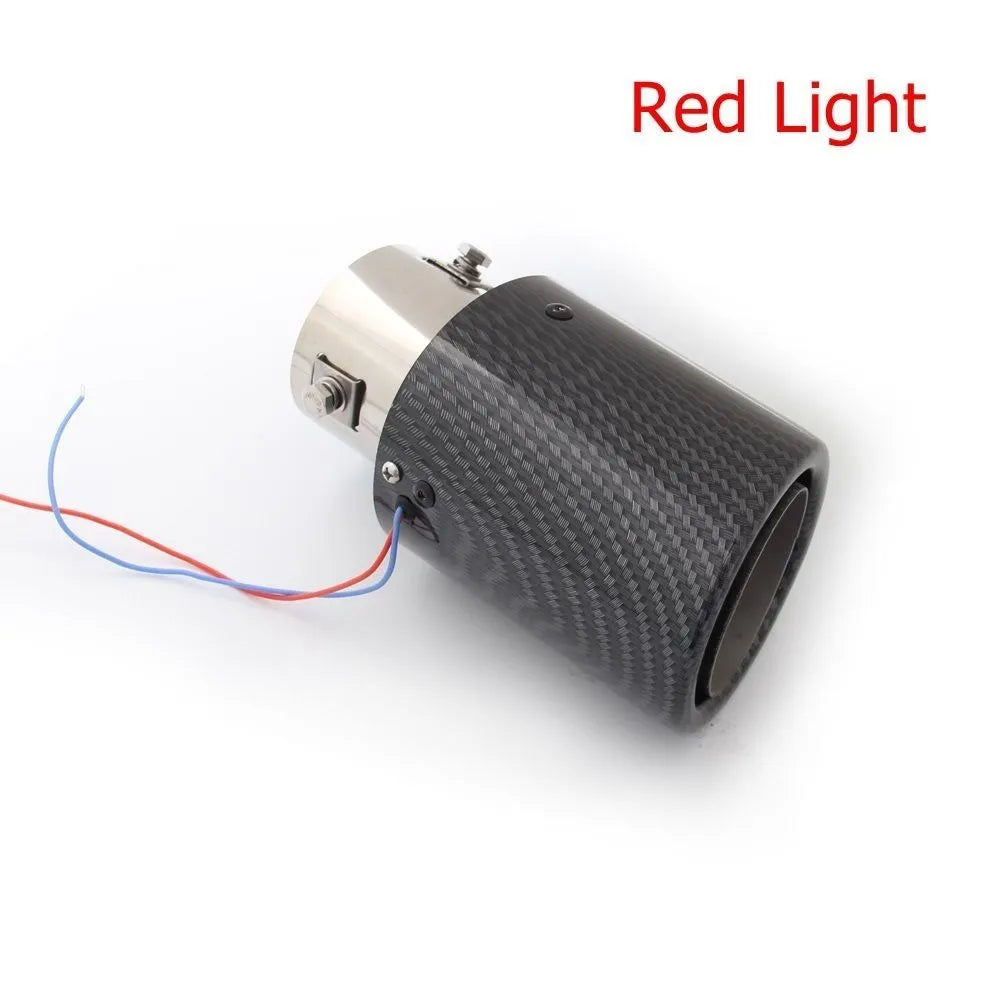 Universal Car LED Exhaust Flame Pipe Tail Throat Red/Blue Light Flaming