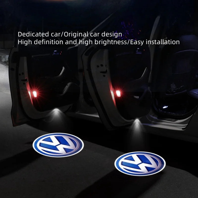 Volkswagen Golf Passat EOS Scirocco 2009-2016 Magnato 2007-2024 door logo, 2/4 UDS, welcome lights, projector, LED lights