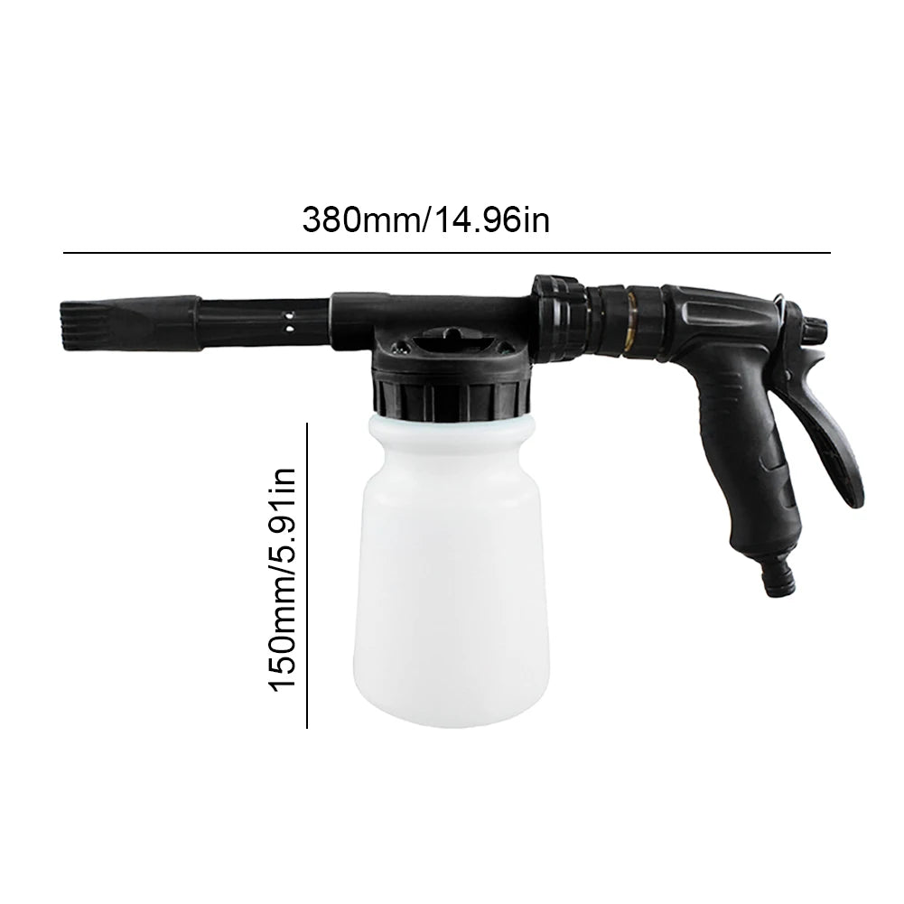 1L Car Washing Foam Gun Foam Gun Car Wash Sprayer ABS Snow Foam Gun Car Wash Soap Sprayer For Car RVs Boats Wash MaintenanceTool