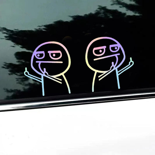 Car Sticker Rear Windshield Reflective Car Stickers Exterior Waterproof Auto Styling Decoration Vinyl Glass Window Sticker Decal