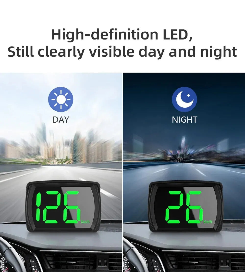 Y03 Car GPS HUD Head Up Display Universal Digital Speedometer Projector Km/h Big Font Speed Meter Displayer Auto Electronic Part