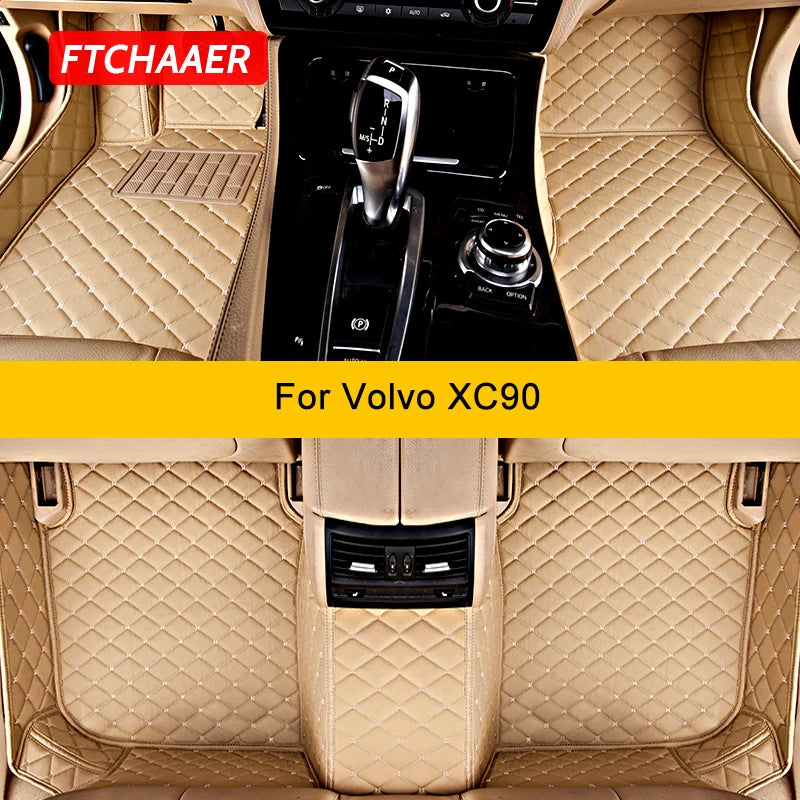 Custom Car Floor Mats For Volvo XC90 Auto Carpets Foot Coche Accessorie