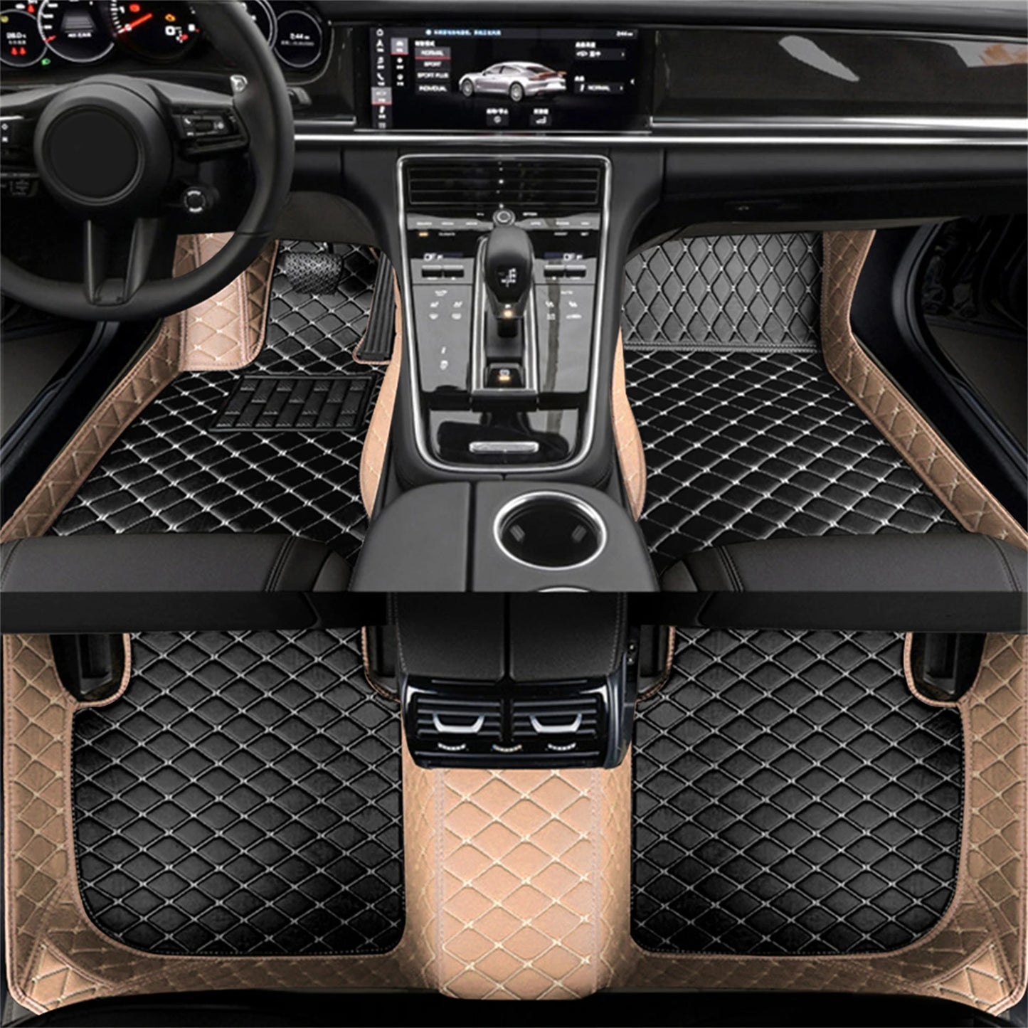 Custom Car Floor Mat for BMW X5 E53 1999-2006 E70 F15 G05 2018-2023 IX 2023 Interior Details Accessories Artificial Leather