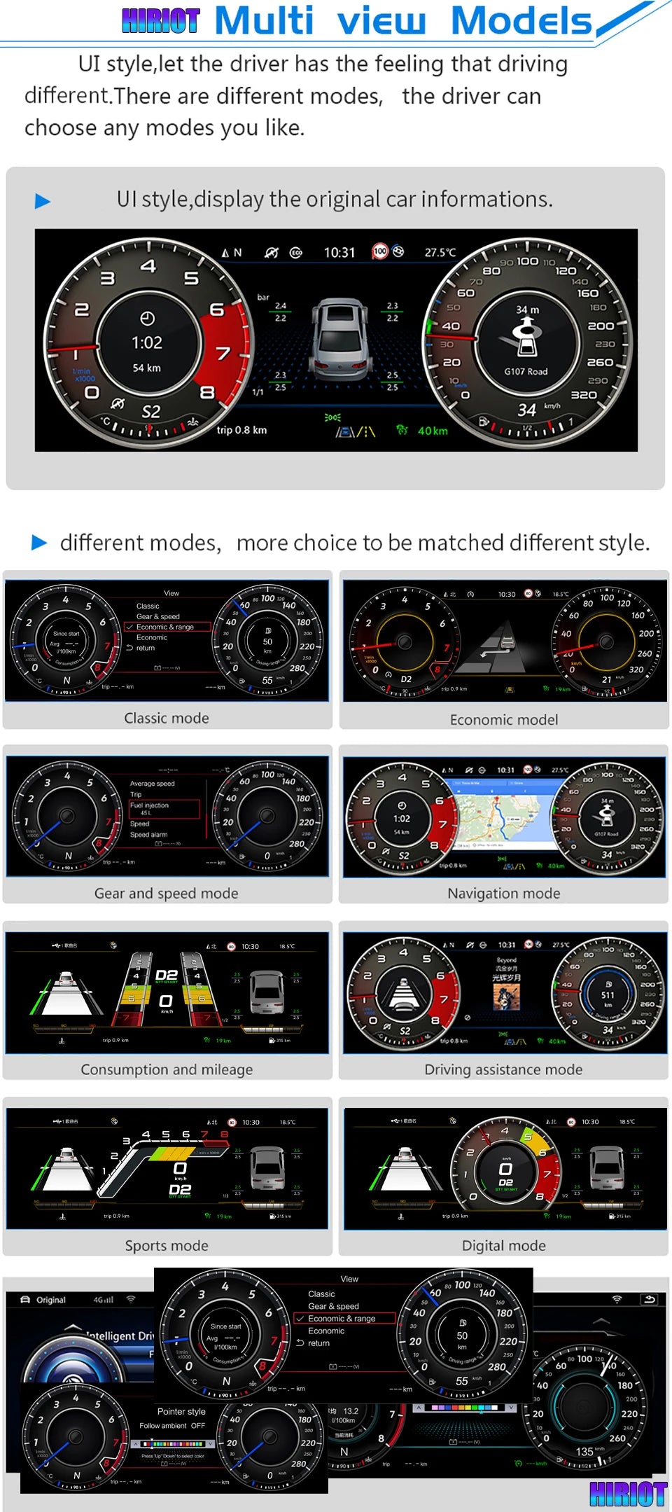 Digital Instrument Gauge Cluster For VW Golf 7 MK7 MK6 Passat B7 B8 CC Tiguan Jetta Scirocco T6 LCD Dashboard Panel Speedometer