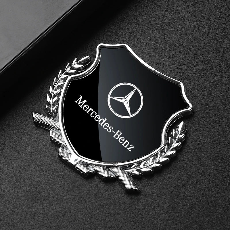 Car Stickers 3D Metal Accsesories Auto Accessory Triangle Window Sticker For MERCEDES-BENZ Benz AMG A B C E F G SLASS W204 VITO