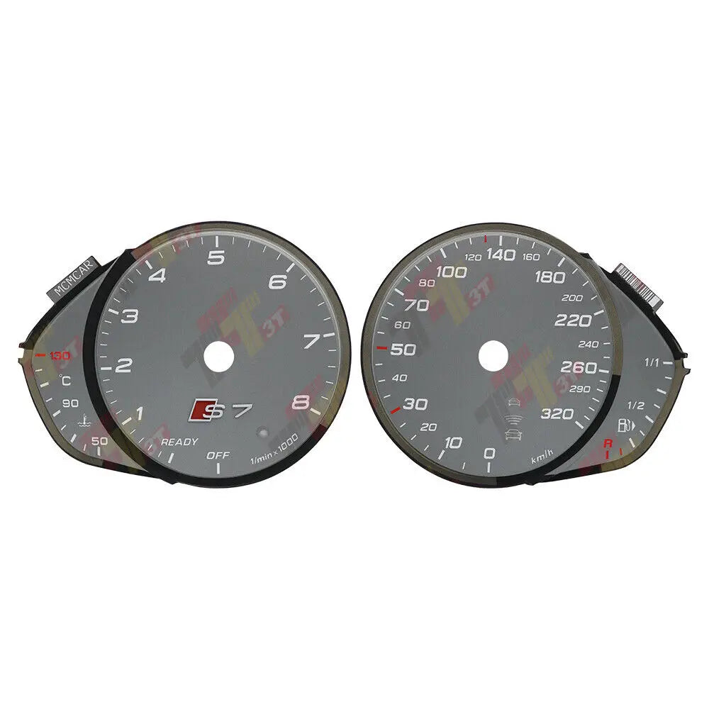 Gauge Face for Audi A7 S7 RS7 C7 Instrument Cluster Grey 320KM/H